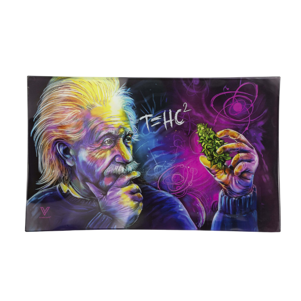 Vsyndicate Survivor Glass Rollin' Trays / Medium / THC Einstein Classic